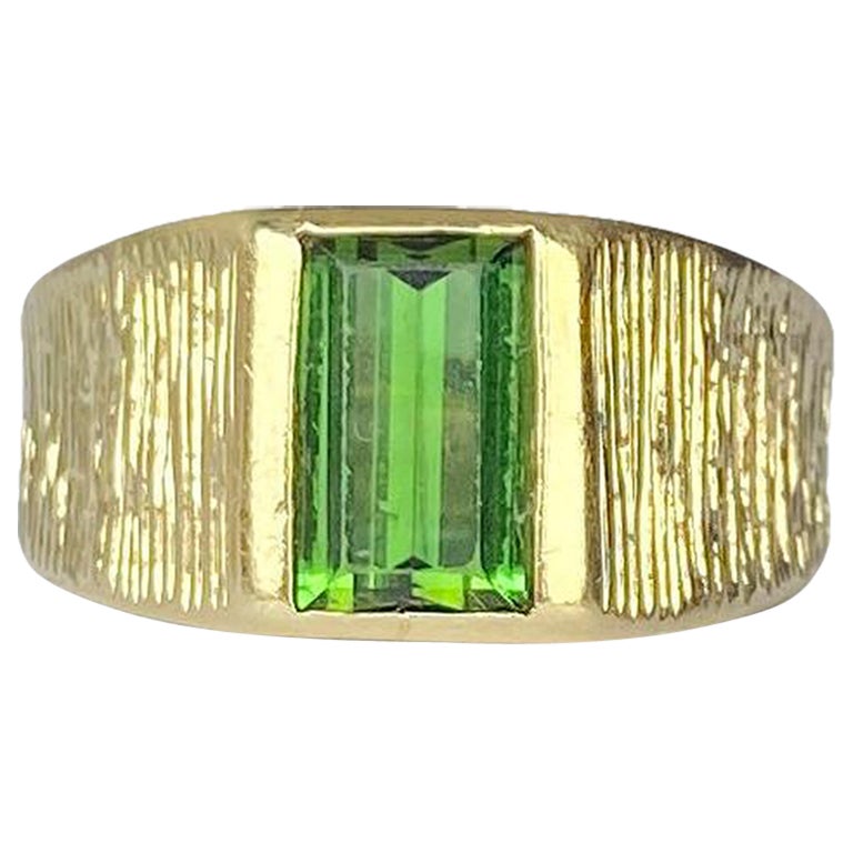 Vintage-Ring aus Turmalin und 9 Karat Gold