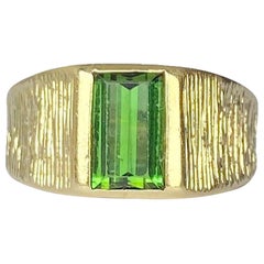 Vintage Tourmaline and 9 Carat Gold Ring