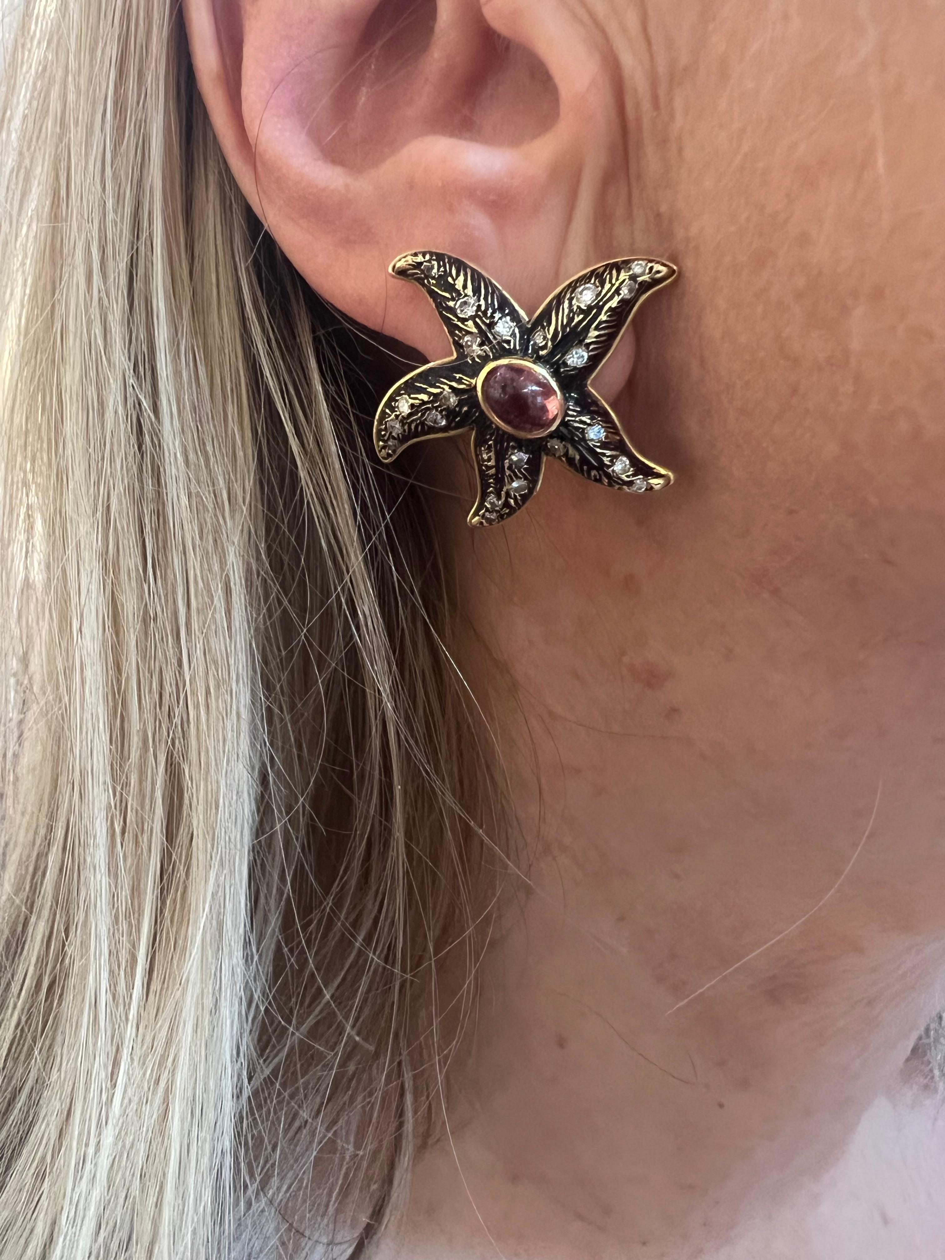 zara starfish earrings