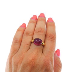 Vintage Tourmaline Ring 18k Gold Estate Jewelry