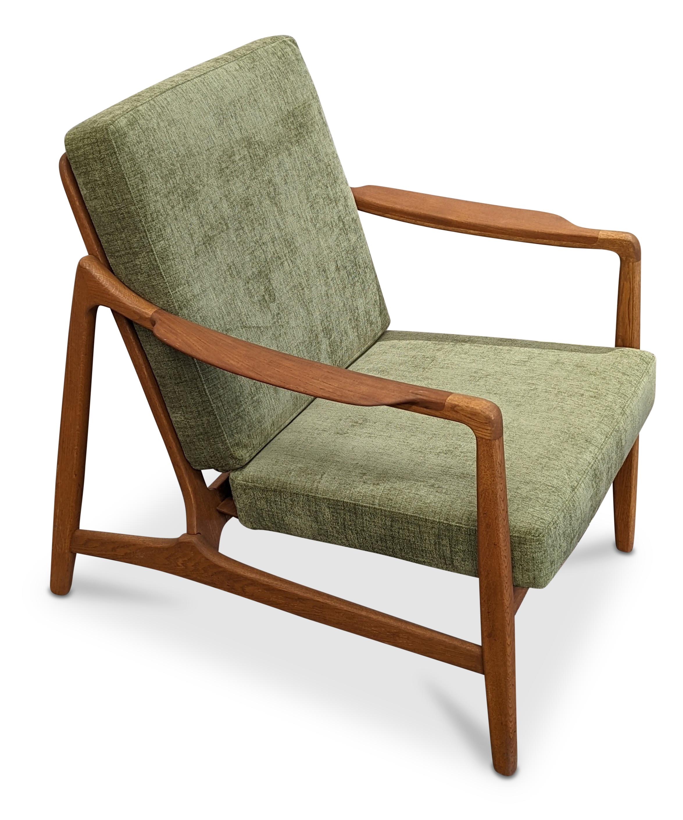 Mid-Century Modern Vintage Tove & Edvard Kindt-Larsen Teak Lounge Chair, Danish Mid-Century