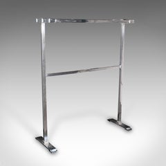 Vintage Towel Rail, French, Chromed Brass, Valet, Drying Stand, Art Deco, C.1930