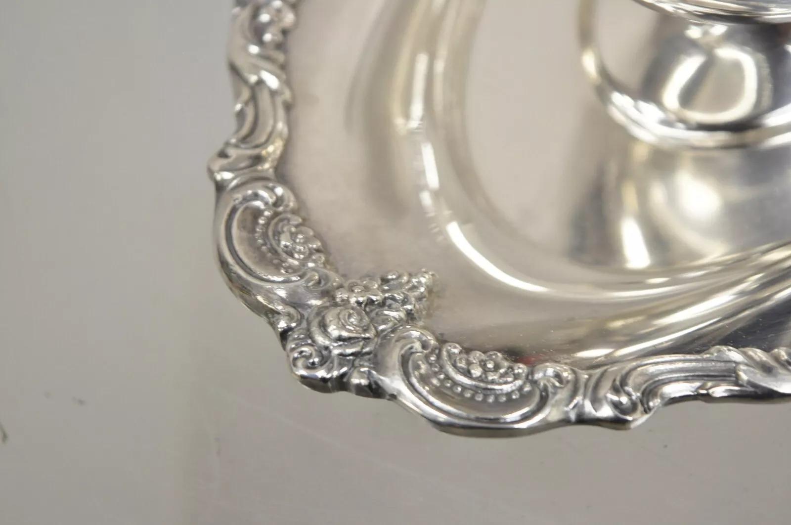 Sconosciuto Towle 2909 Vittoriana placcata in argento con piatto allegato in vendita