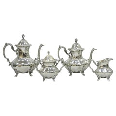 Vintage Towle Grand Duchess Victorian Silver Plated Tea Service Set - 4 Pcs