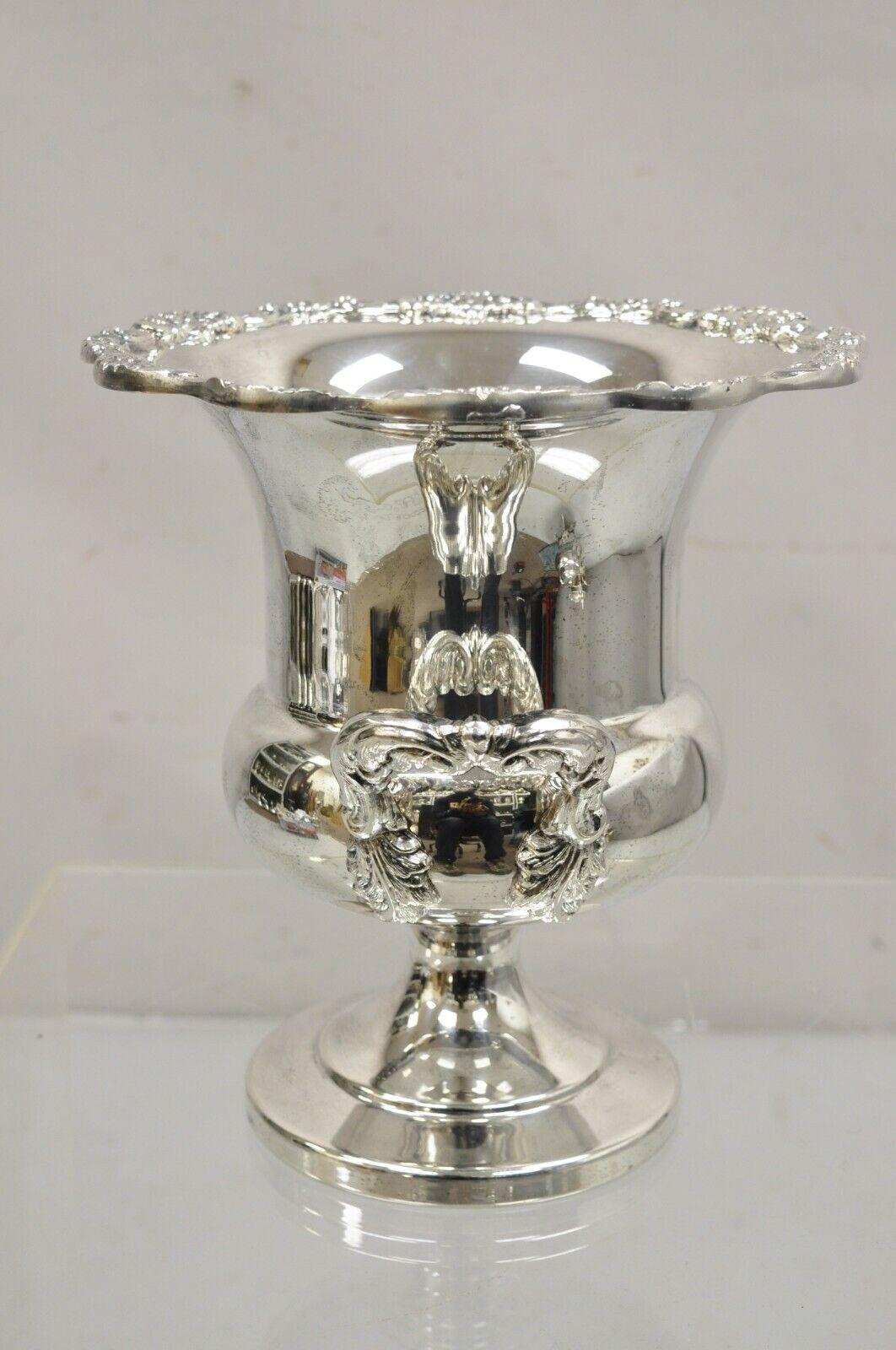 Vintage Towle Regency Silver Plated Trophy Cup Ice Bucket Champagne Chiller For Sale 6