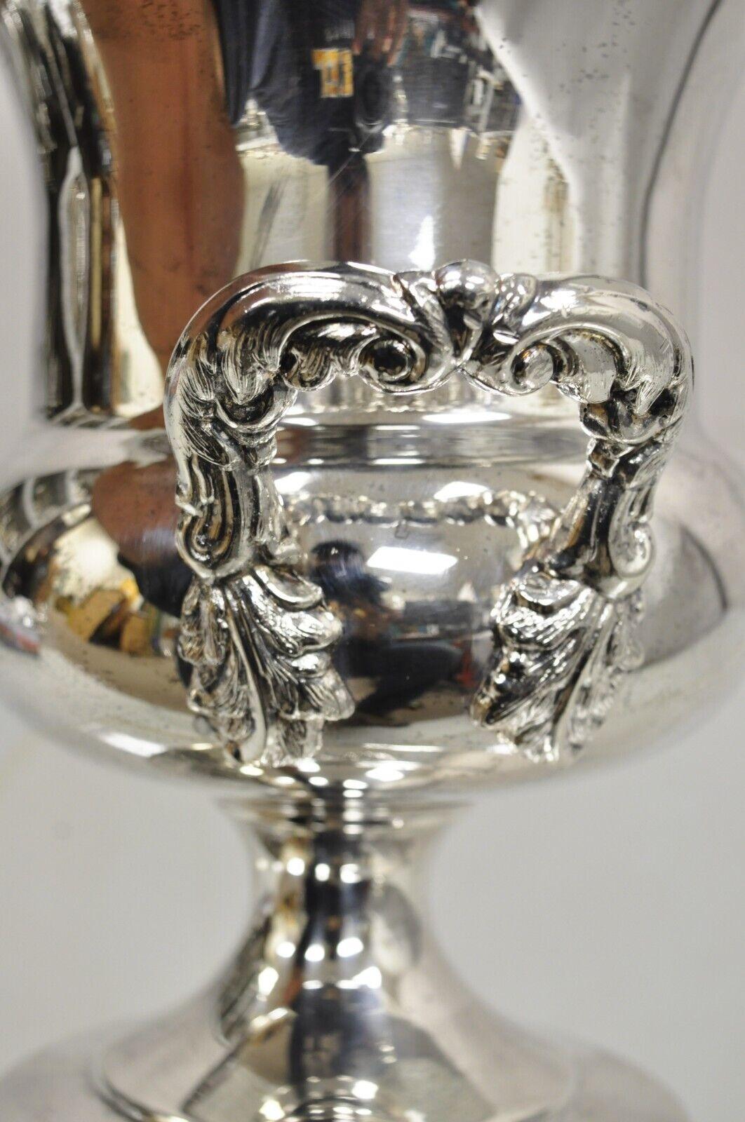 Vintage Towle Regency Silver Plated Trophy Cup Ice Bucket Champagne Chiller For Sale 3
