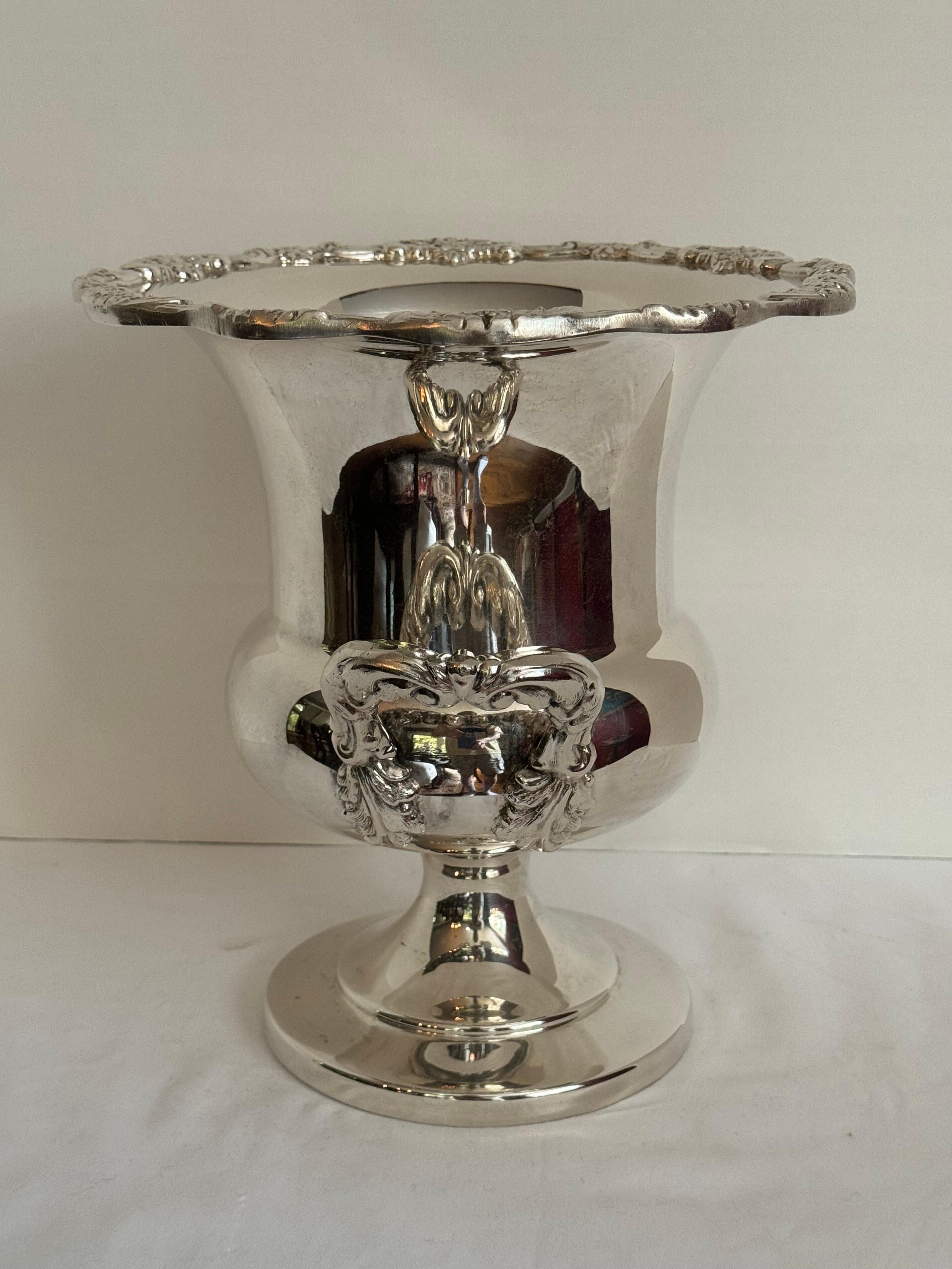 Rococo Vintage Towle Regency Silver Plated Trophy Cup Ice Bucket