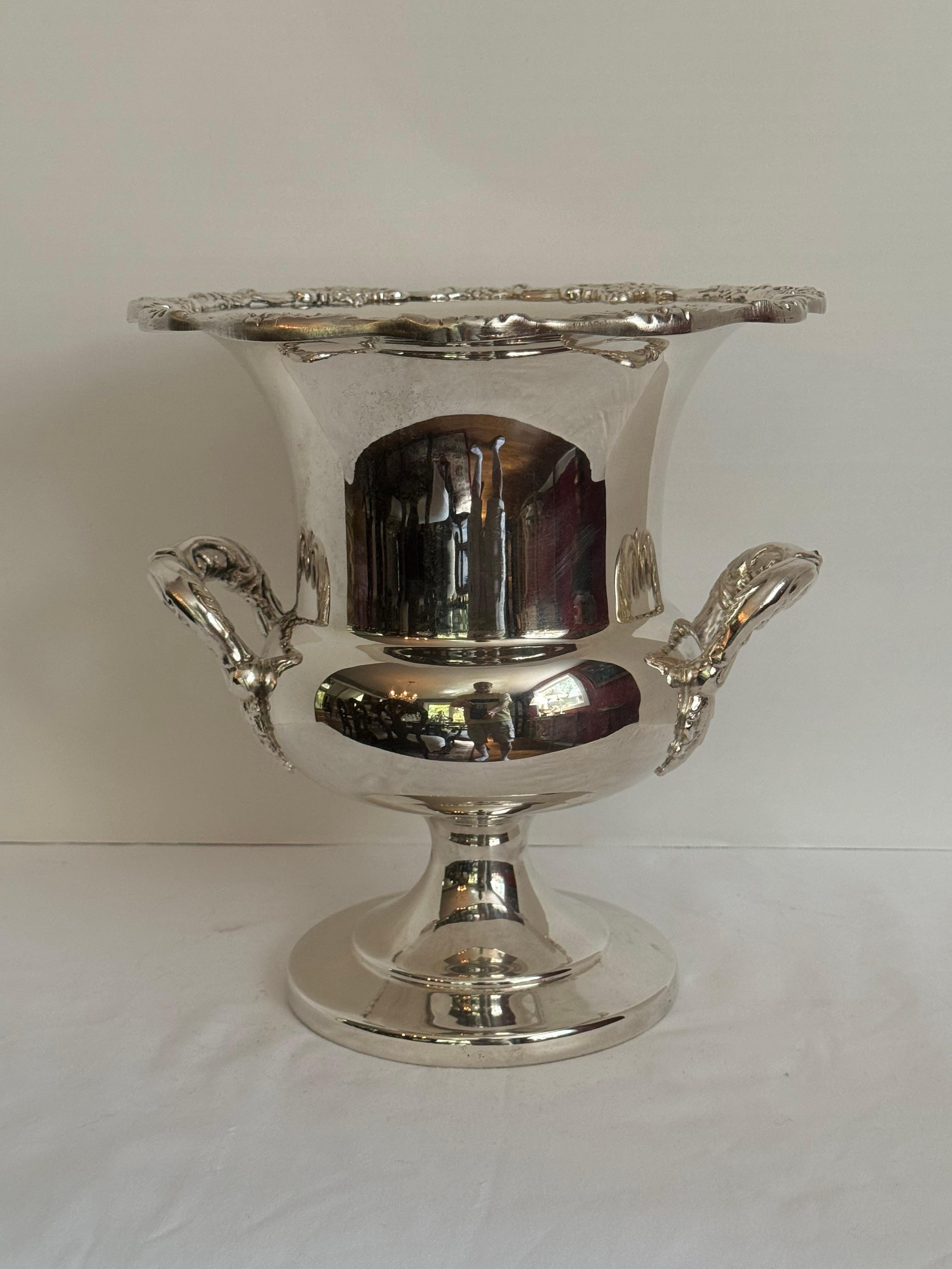 20th Century Vintage Towle Regency Silver Plated Trophy Cup Ice Bucket