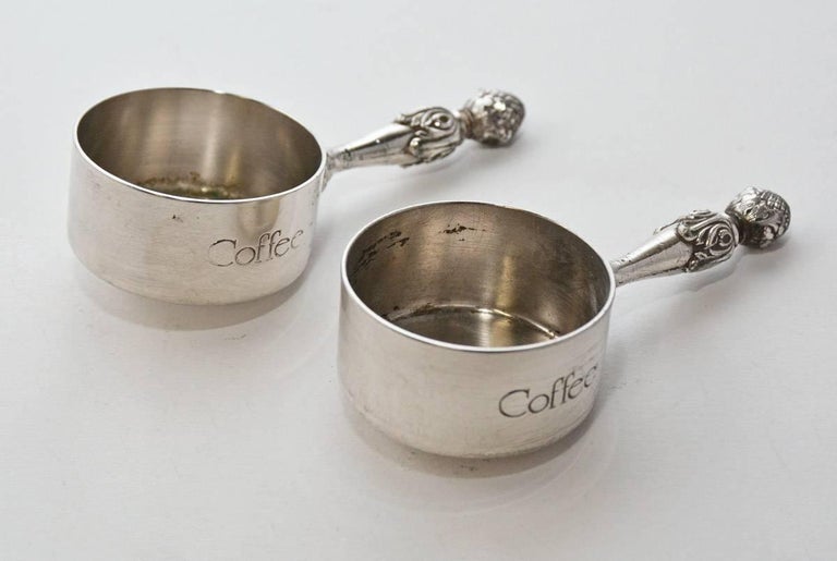 Vintage Towle Silver Plate Coffee Scoop Measuring Cup For Sale at 1stDibs