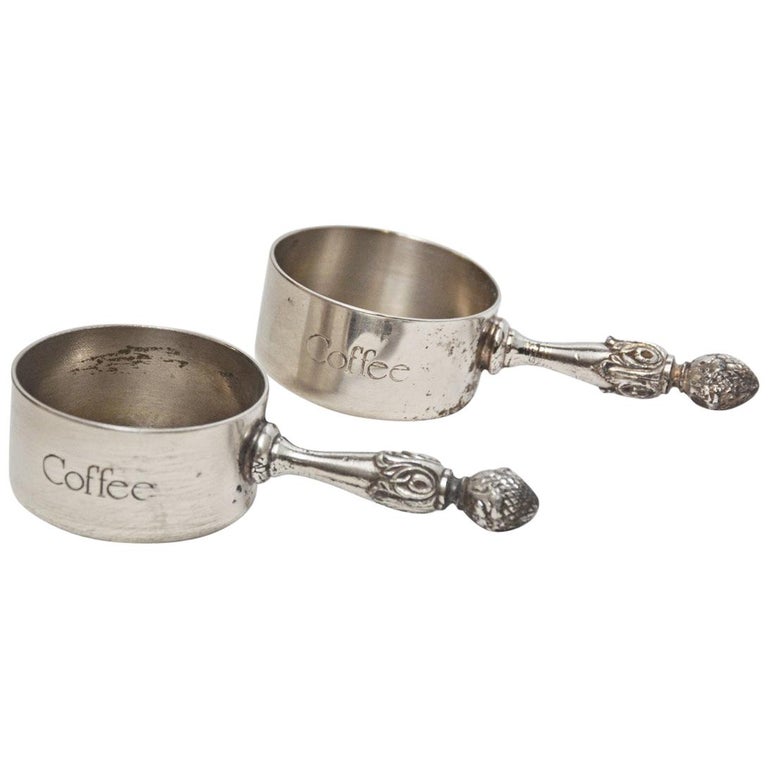 Vintage Towle Silver Plate Coffee Scoop Measuring Cup For Sale at 1stDibs