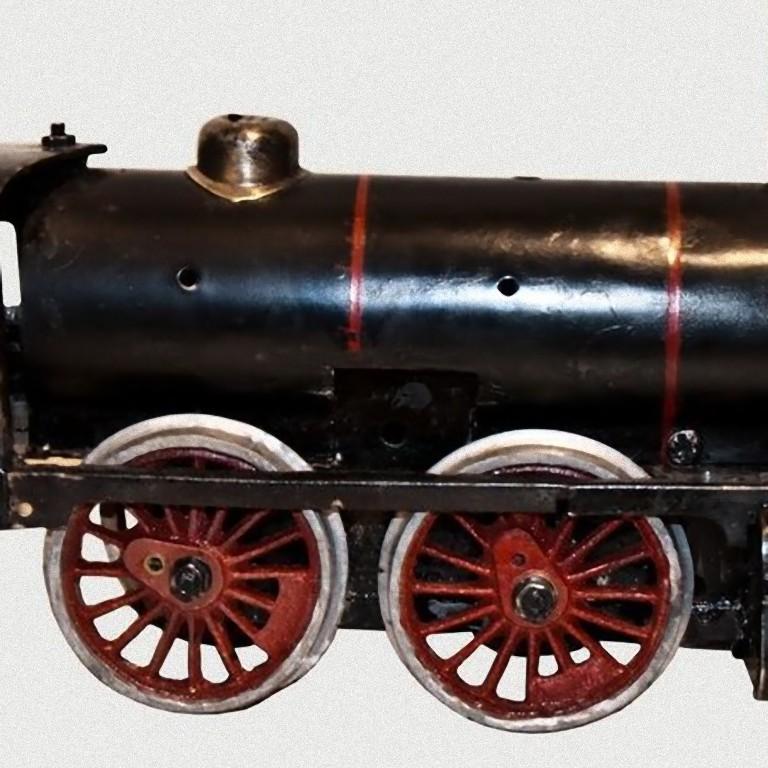 Dollhouse Miniature Toy Black Train Locomotive Engine MUL3464B 