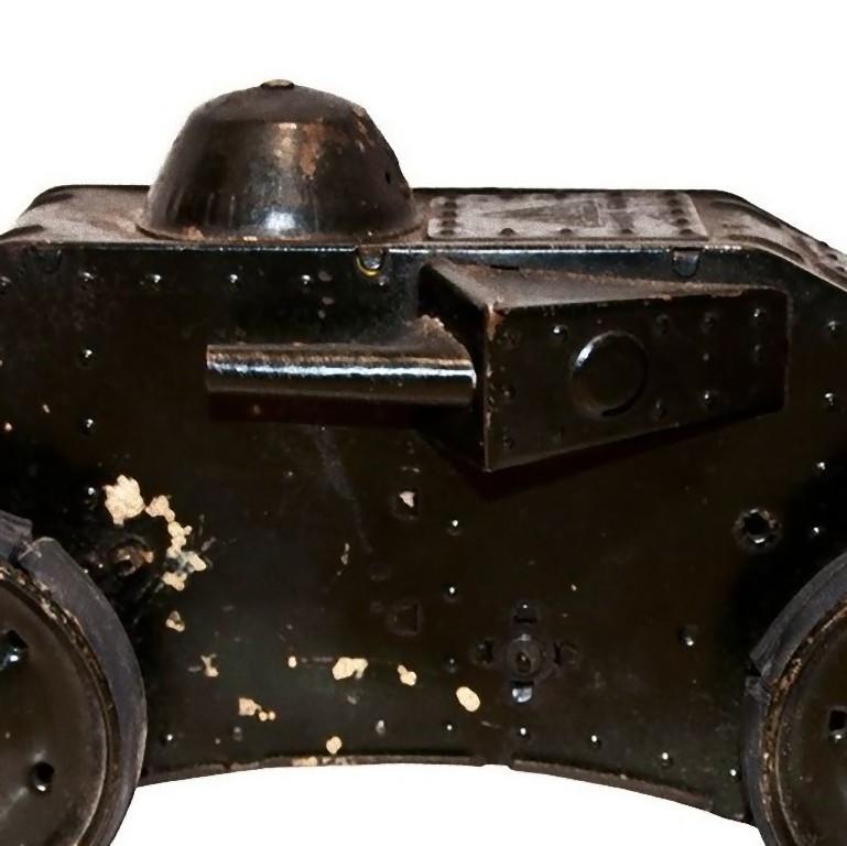 Oldtimer Spielzeugauto:: Militär Aufziehpanzer Tri-Ang Tiger:: Lines Bros Ltd:: 1930er Jahre (Englisch) im Angebot