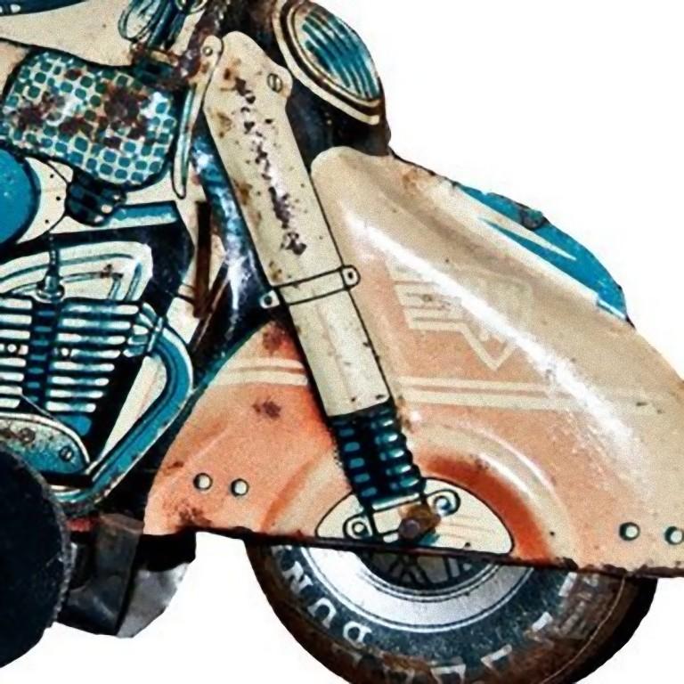 Oldtimer-Spielzeug:: HKN-Motorradfahrer:: hergestellt von Huki Kienberger:: 1950er Jahre im Zustand „Gut“ im Angebot in Roma, IT