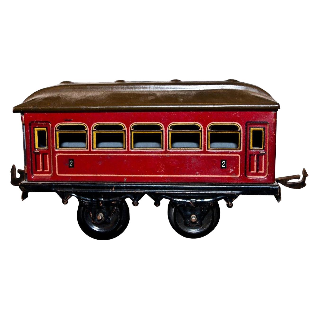Vintage Toy, Karl Bub 7-Window Passenger Coach, Made in Germany For Sale