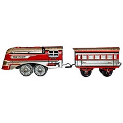 Vintage Toy:: The Flyer 1956 Lokomotive und Wagen:: 1956