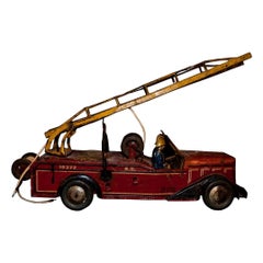 Vintage Toy, Tin Fire Truck, 1939