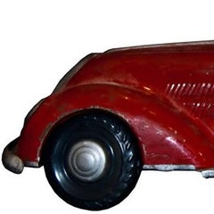 Vintage Toy, Wind Up Big Size Car, Mid-20th Century