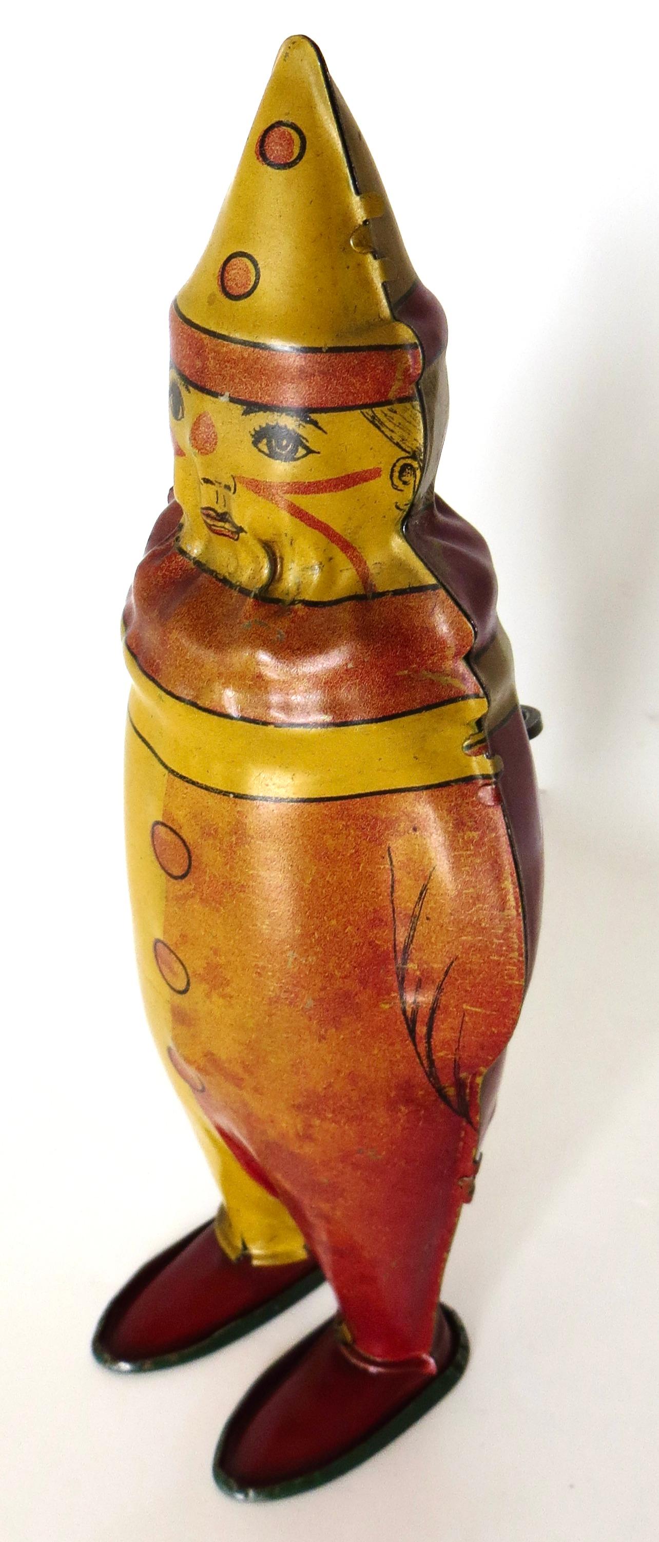 Artisanat Jouet vintage Johnny, la clown dansante de Lindstrom Toy Co., vers 1930 en vente