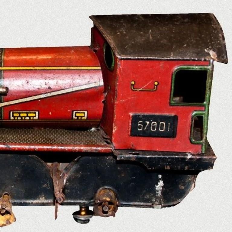 Italian Vintage Toy, Wind up Locomotive Ingap 67001, Made by Ingap, 1920s For Sale