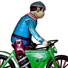 Vintage Toy, Wind Up Motorcyclist