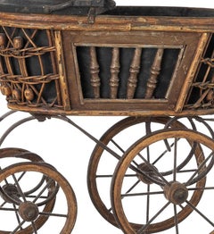 Vintage toys - Doll's baby carriage - 19th century