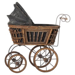 Vintage toys - Doll's baby carriage - 19th century