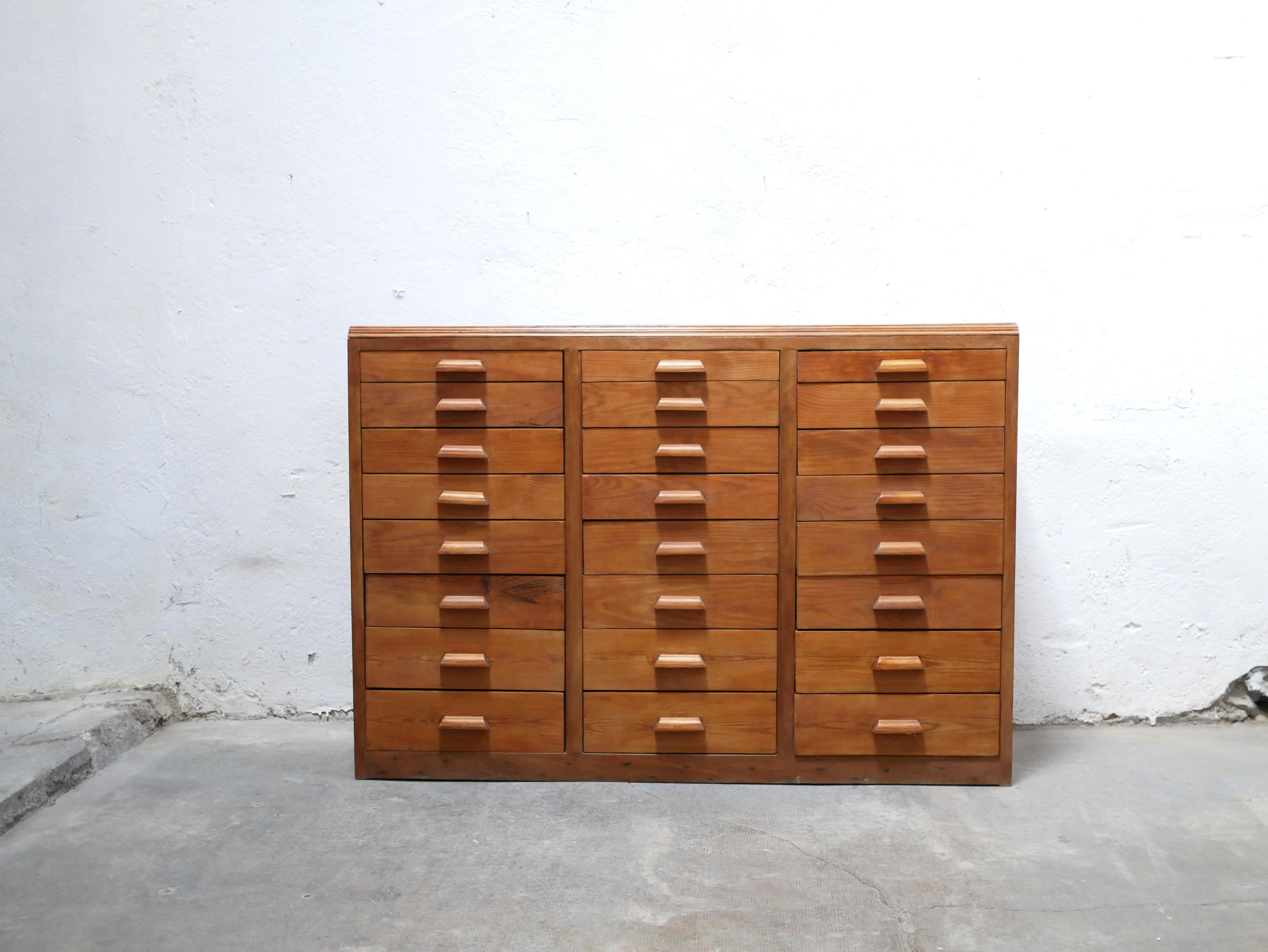 20th Century Vintage trade furniture with drawers For Sale