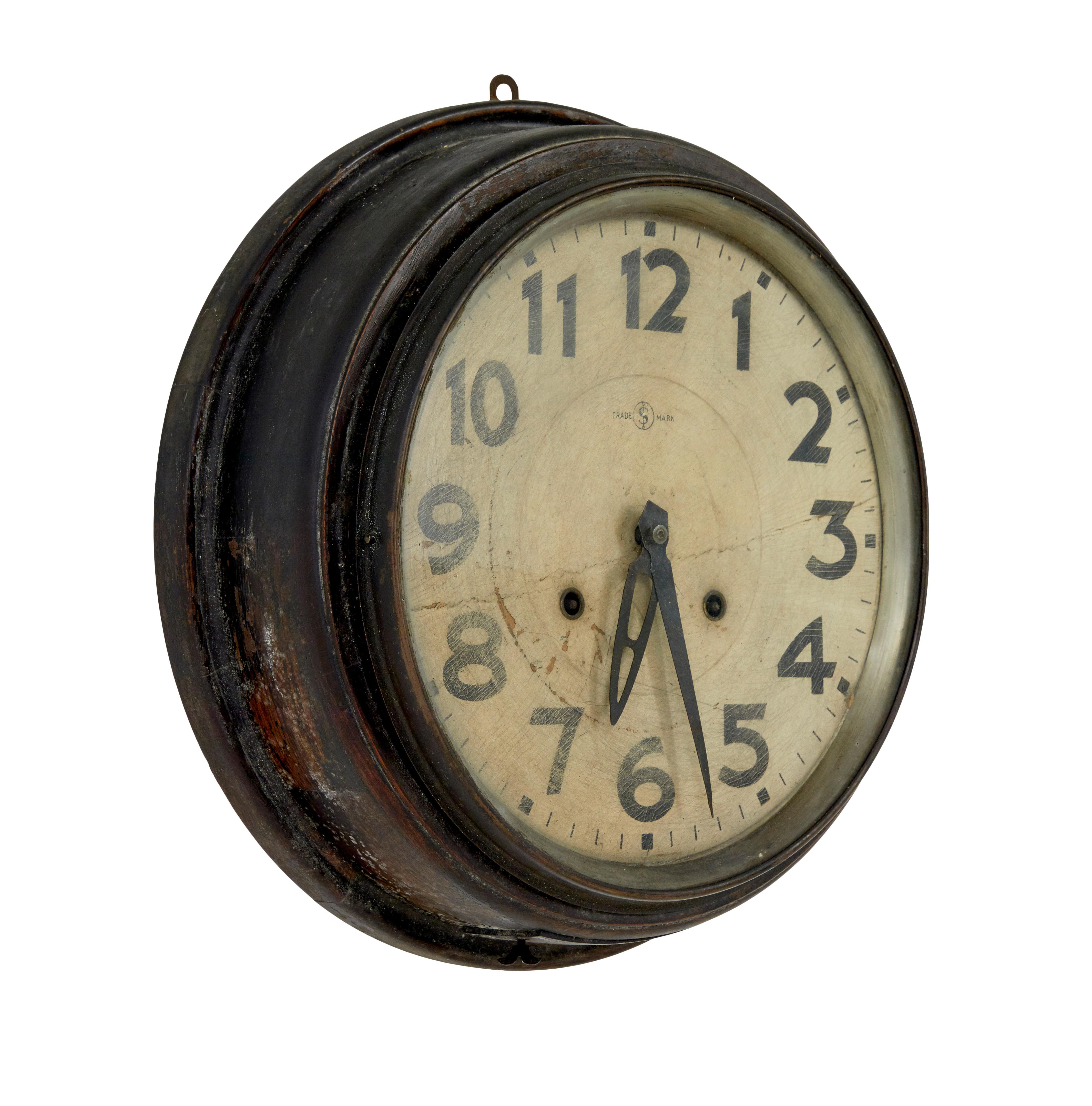 Victorien Horloge murale japonaise de Tokyo vintage de marque commerciale