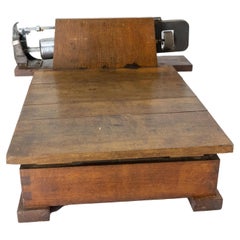 Vintage Trade Scale Wood and Metal, France, circa 1940