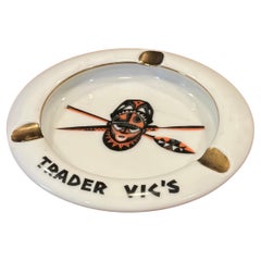 Vintage "Trader Vic's Porcelain Ashtray