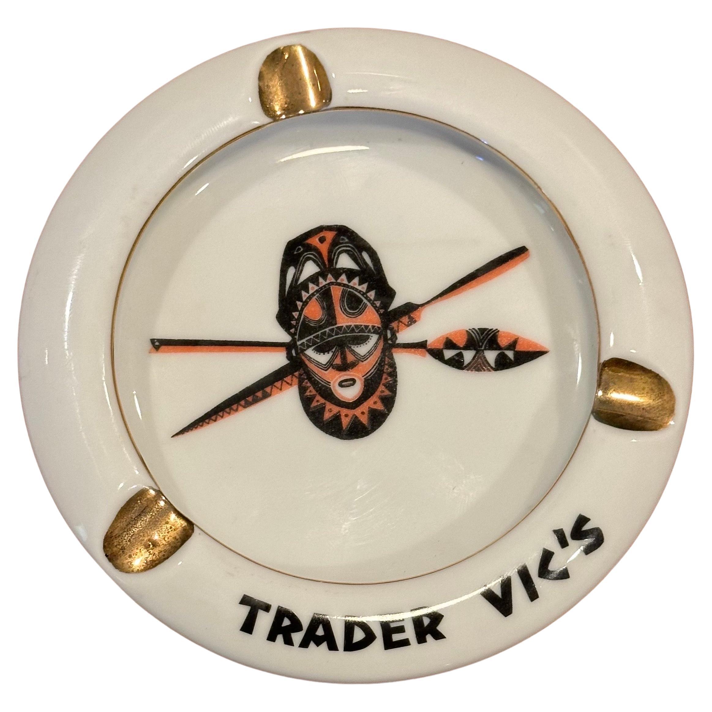 Posacenere in porcellana "Trader Vic's" vintage