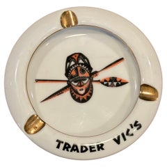 Cenicero de porcelana vintage "Trader Vic's