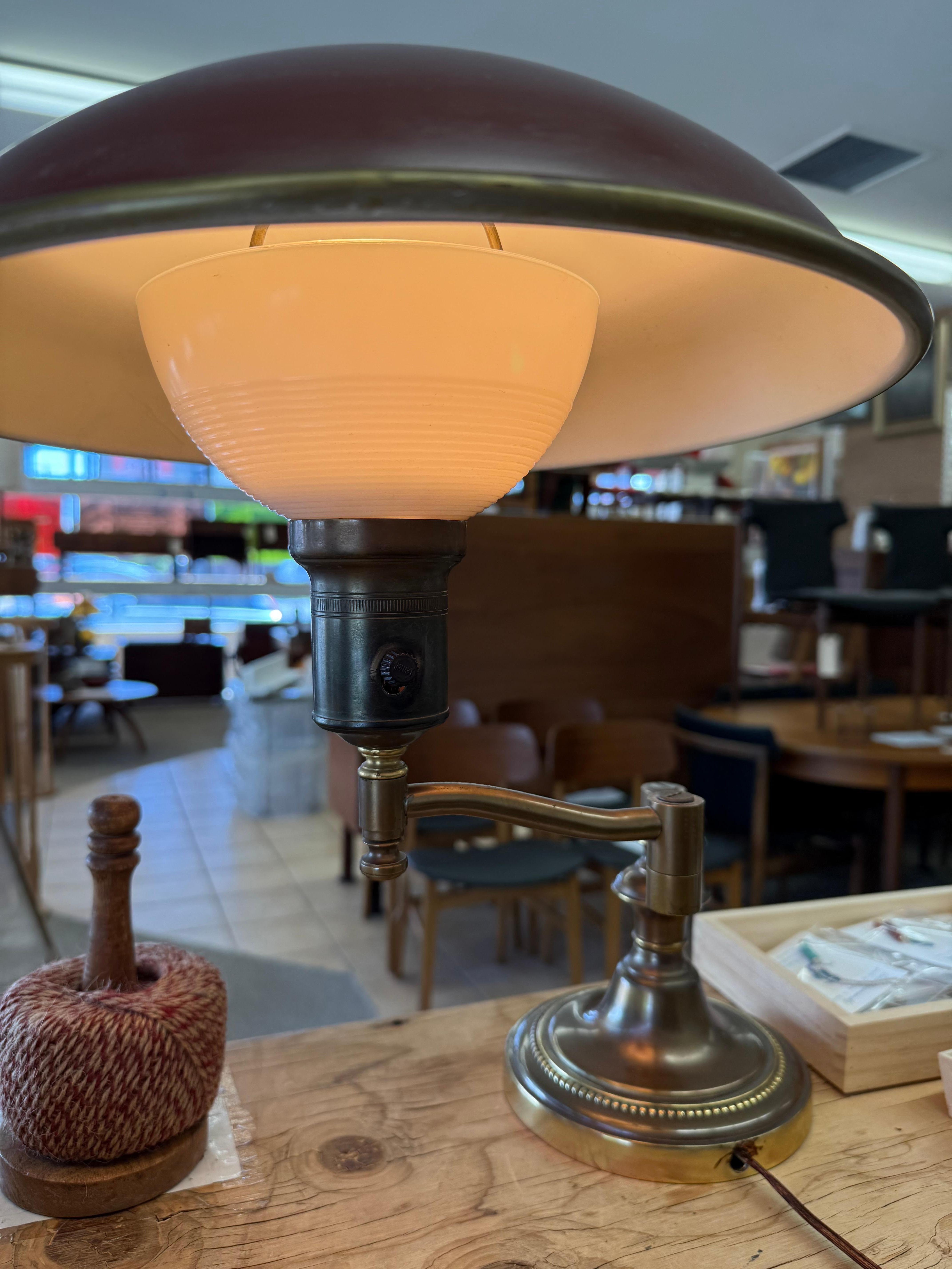 Lámpara de Sobremesa Articulada Vintage Tradicional de Estilo Art Decó para Farmacéuticos o Banqueros en venta 1
