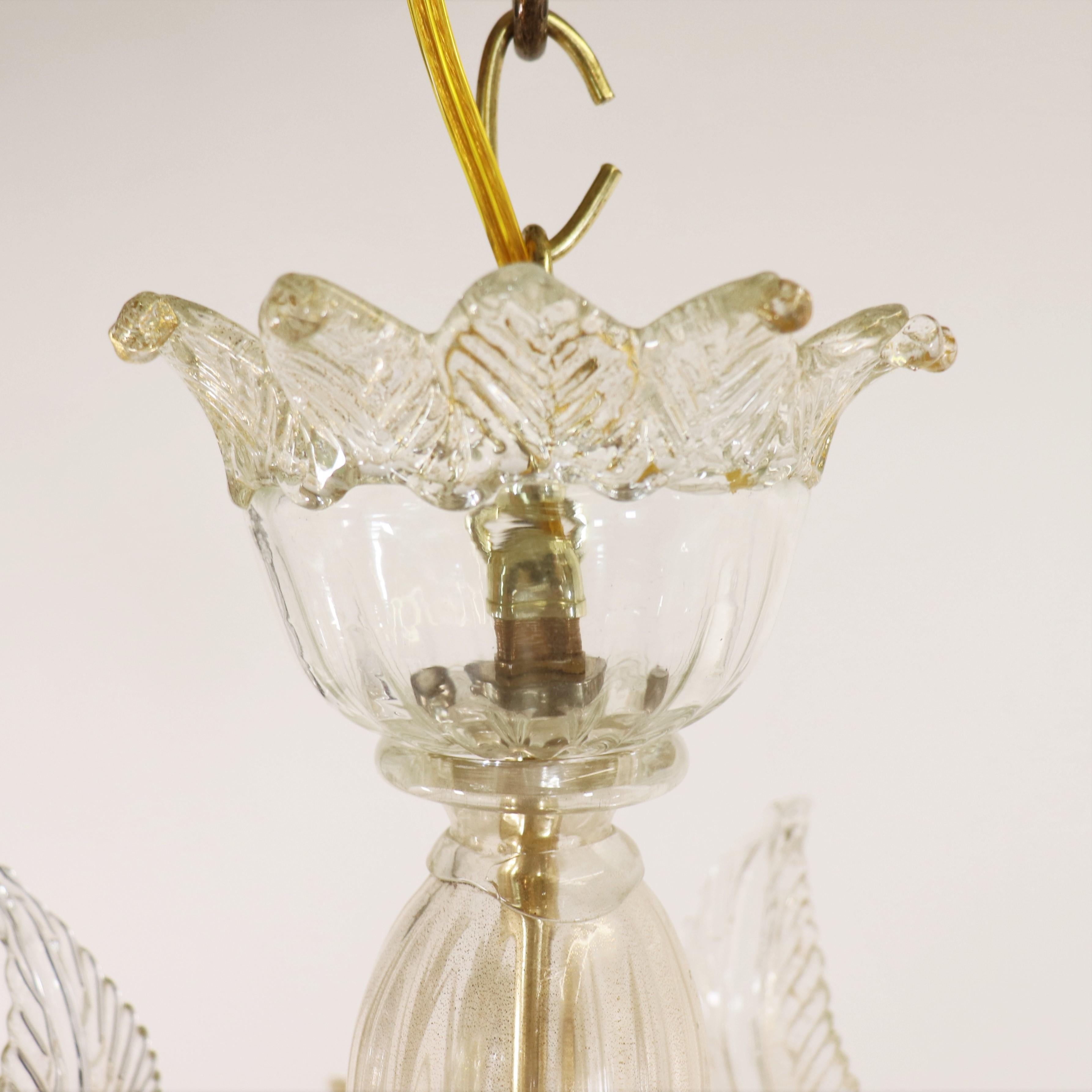 Fatto a mano Vintage Traditional Baroque Style Floral 24K Gold Infused  Cristallo Murano Cha in vendita