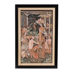 Vintage Traditional Batuan Gambuh Painting by Sudana of Batuan, Bali