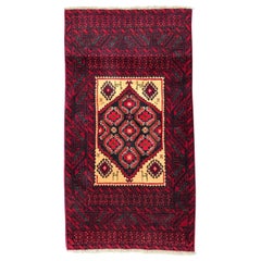 Vintage Traditional Belutch Afghan Rug