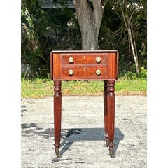 Vintage Traditional Flip Top Side Table