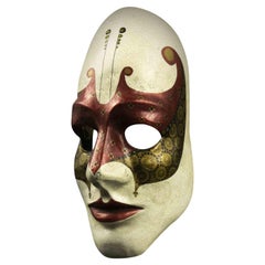 Vintage Traditional Florentine Carnival Mask, Mid-20th Century