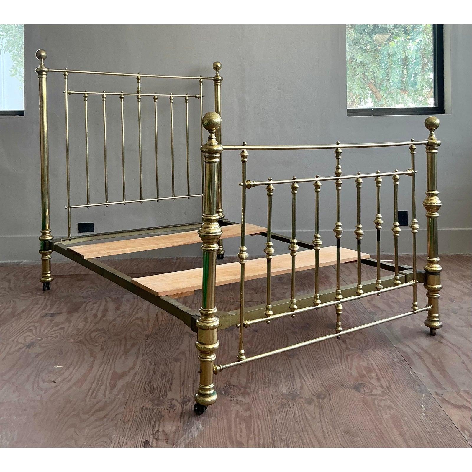 Lit complet en laiton Vintage Traditional. en vente 4