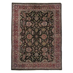 Tapis indien vintage avec style persan traditionnel