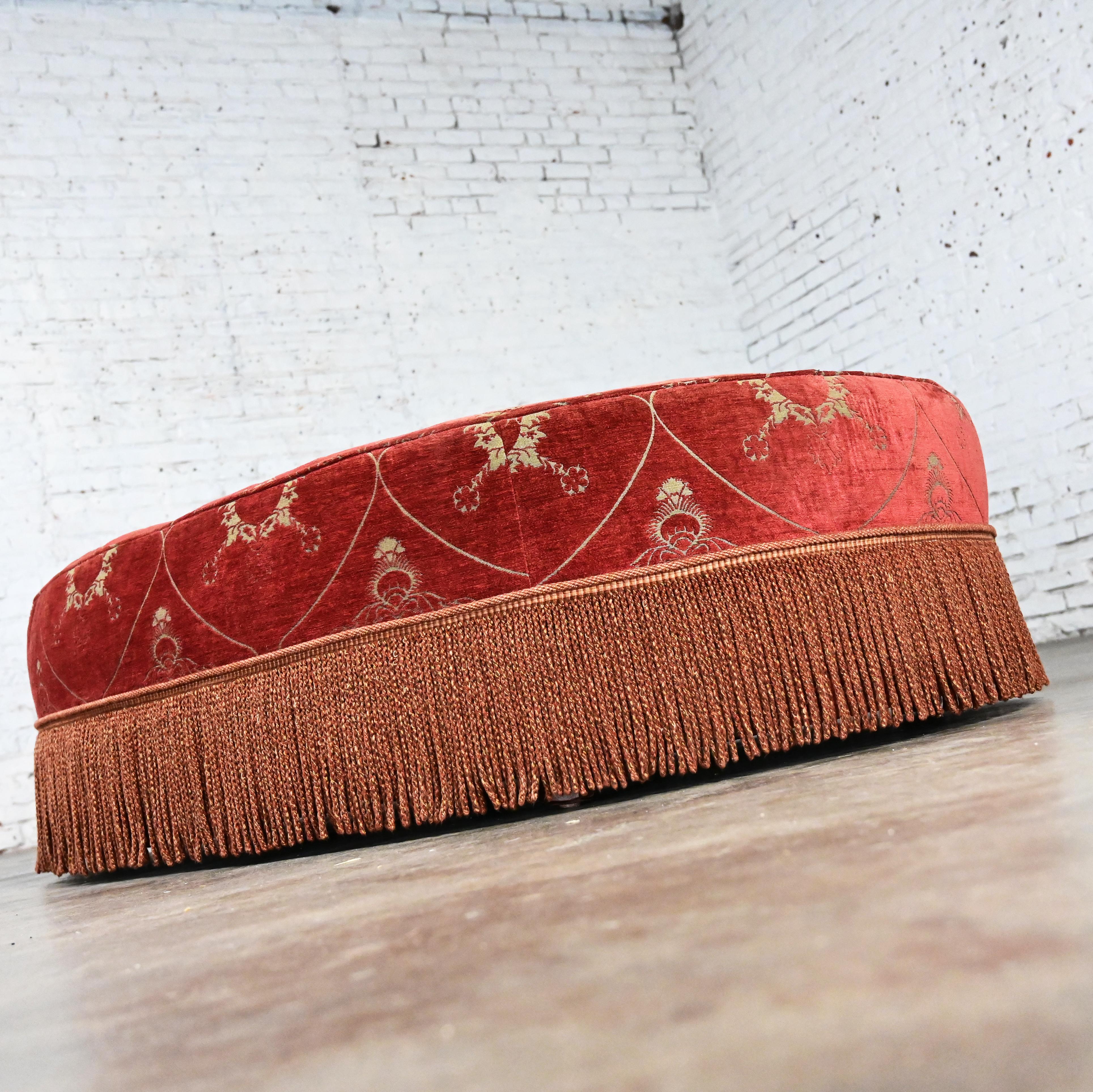 fringe ottoman