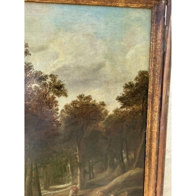 Vintage Traditional Monumental Landscape Öl auf Leinwand im Angebot 3