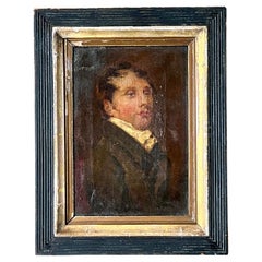Vintage Traditional Original 19th Century Oil Portrait on Canvas