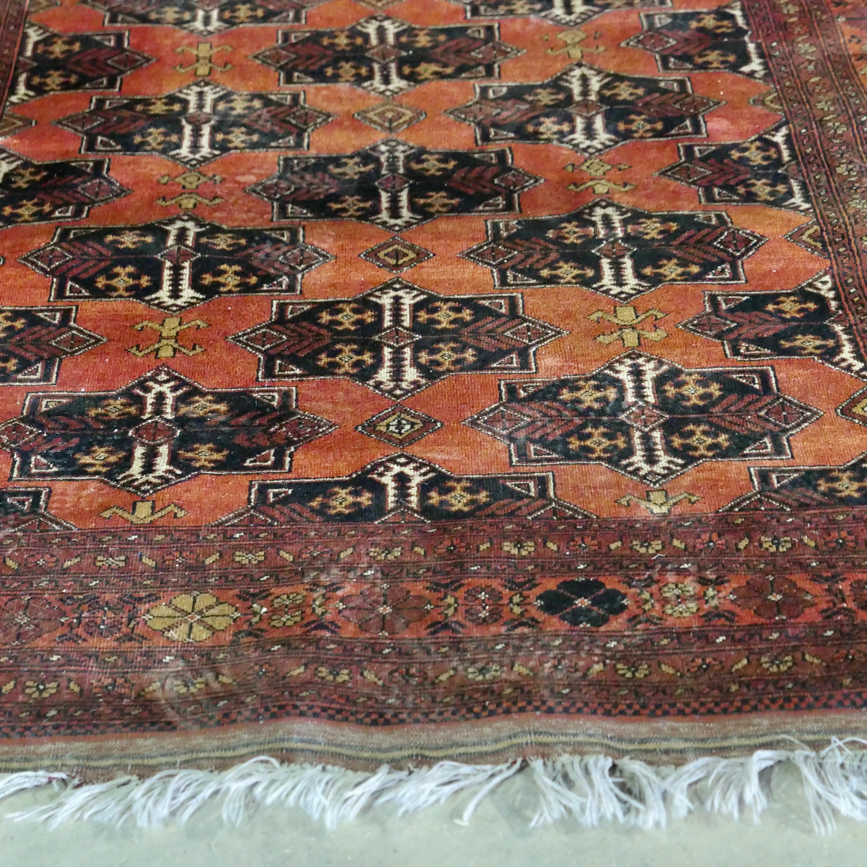 Laine Tapis en laine vintage à motif traditionnel    Une pièce superbe en vente