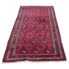 Traditioneller Vintage-Teppich aus Wolle mit Muster  Ein prächtig aussehendes Stück