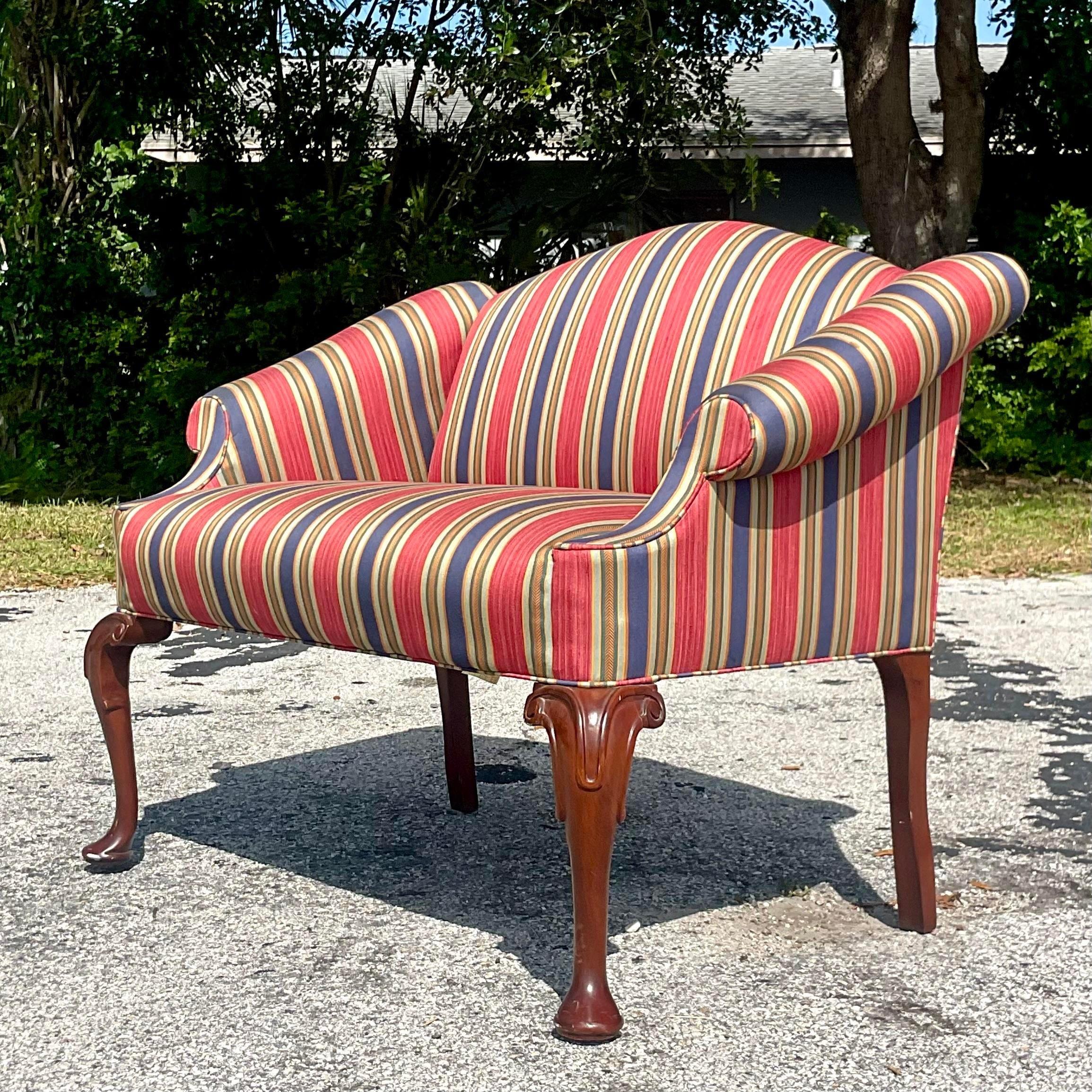 Vintage Traditional Pennsylvania House Petite Camelback Loveseat For