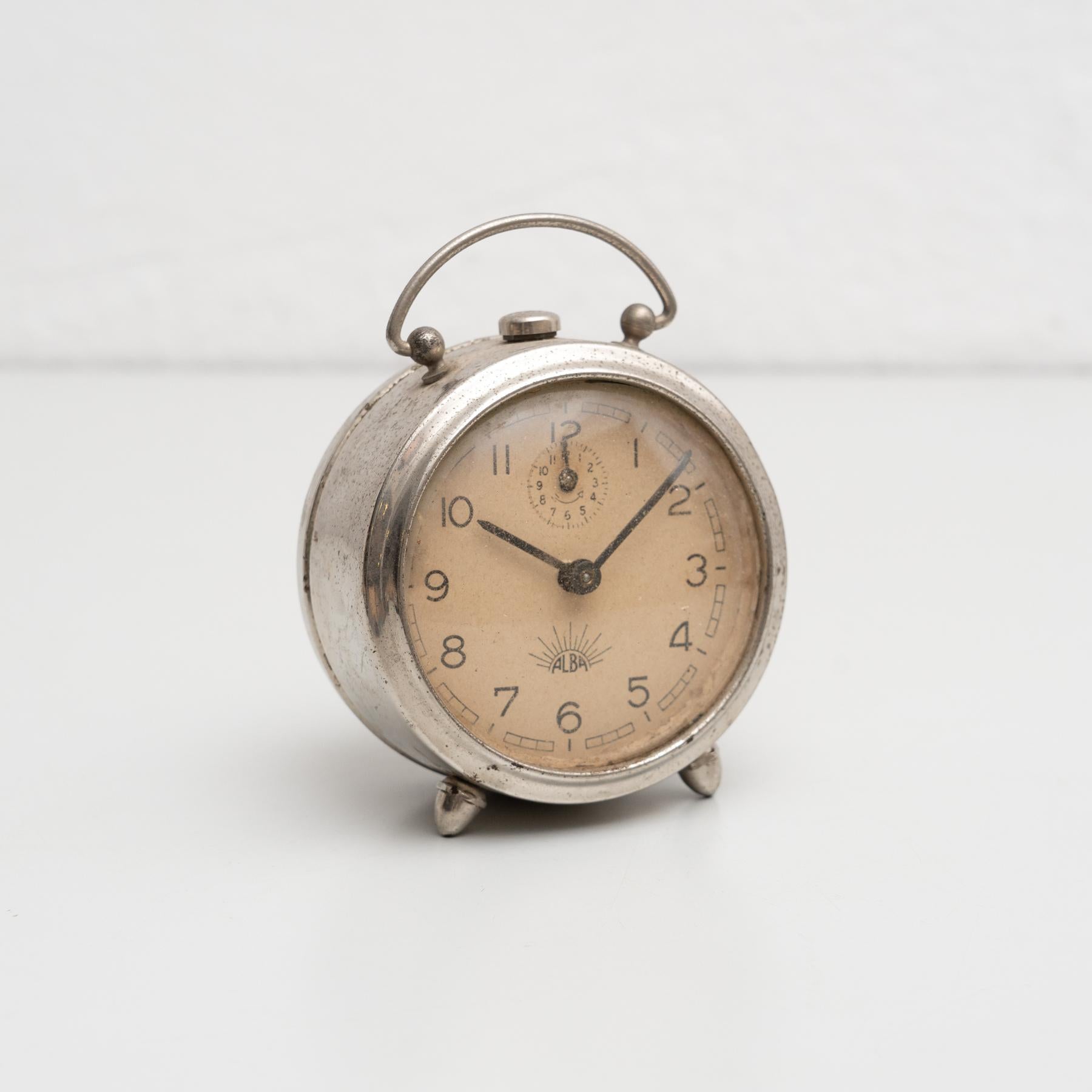 Vintage Traditional Spanish Alarm Clock, circa 1960 For Sale at 1stDibs