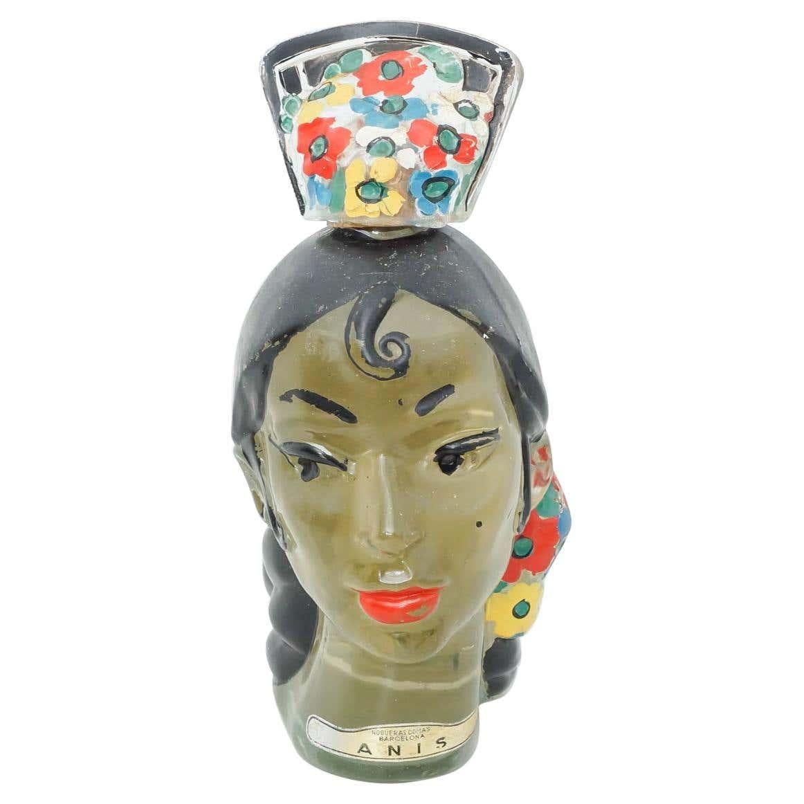 Vintage Traditional Spanish Liquor Bottle, circa 1950 8