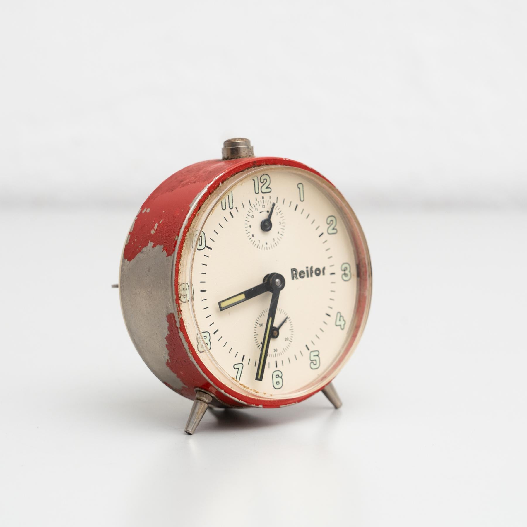 Vintage Traditional Spanish Reifor Alarm Clock, circa 1960 For Sale at