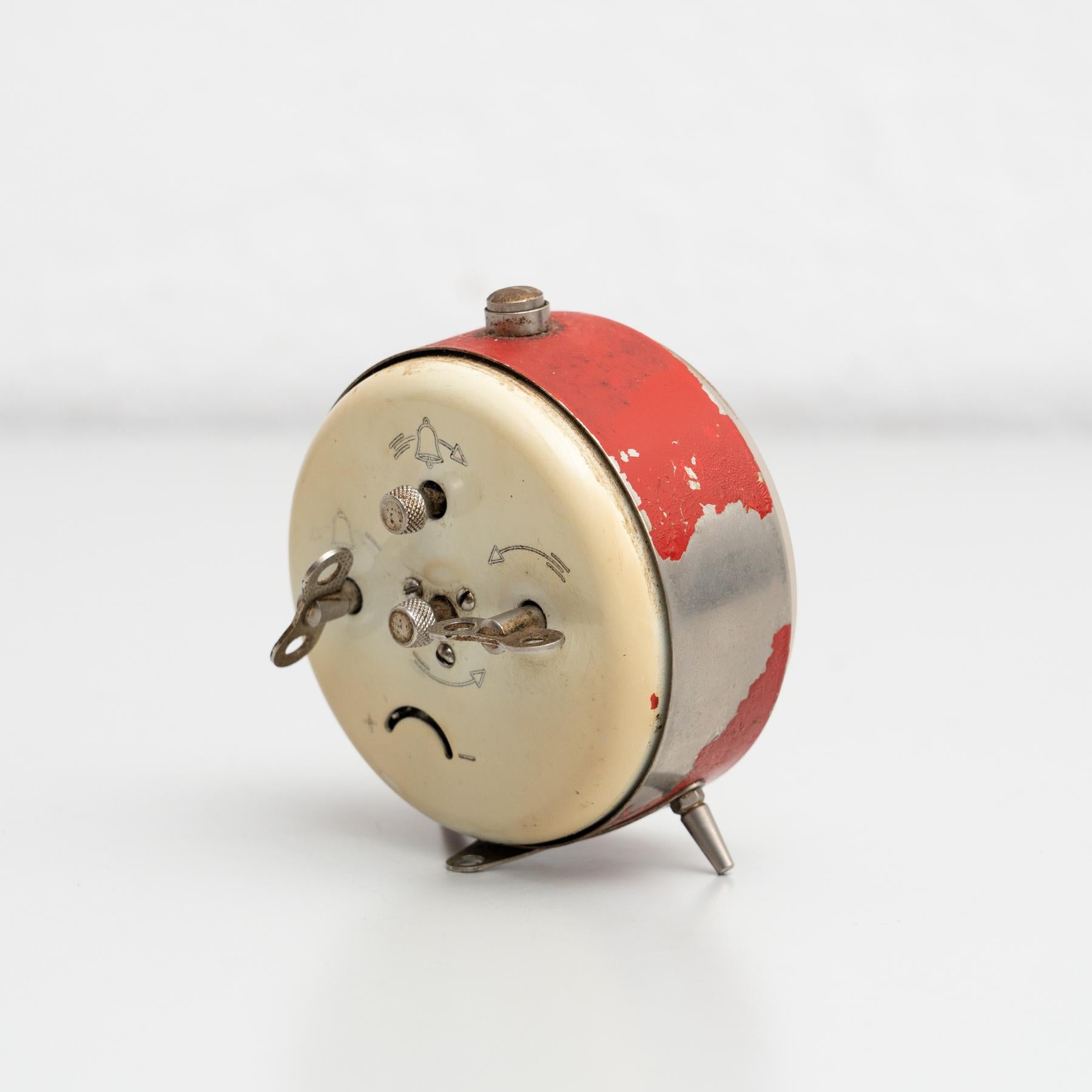 Vintage Traditional Spanish Reifor Alarm Clock, circa 1960 1